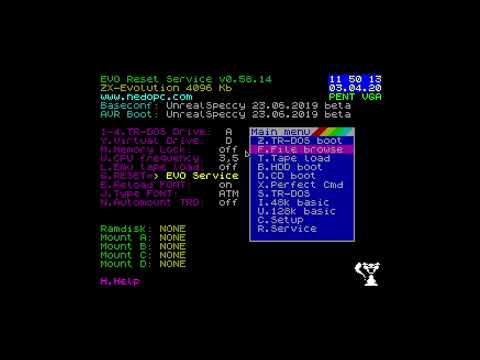 Видео: Учимся работать с расширенной памятью ZX Spectrum128K и ZX Evolution