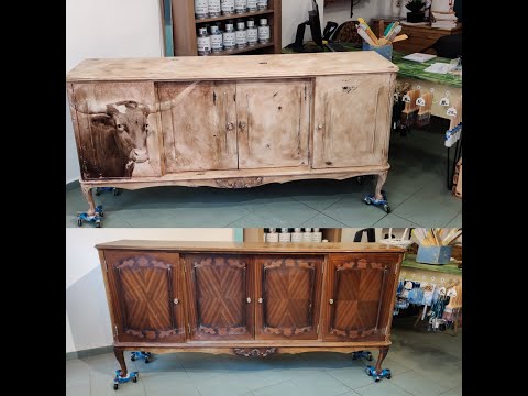 Видео: Нов дизайн за стария шкаф с тебеширена боя Ани Слоун и декупажна хартия MINT