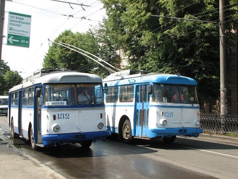 Видео: Рівне. Тролейбуси Škoda 9Tr. 4.07.2009