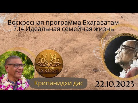 Видео: Воскресная программа Бхагаватам 7.14  Идеальная семейная жизнь | Крипанидхи дас