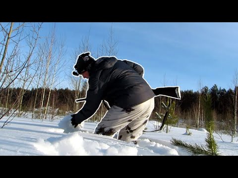 Видео: ЛОВЛЮ КОСАЧА РУКАМИ! Охота на тетерева по уши в снегу.
