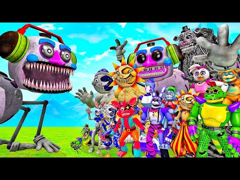 Видео: КОШМАРНЫЙ ДИДЖЕЙ ПРОТИВ ВСЕХ АНИМАТРОНИКОВ ФНАФ 9 В ГАРРИС МОД! FNAF 9 SECURITY BREACH В Garry`s Mod