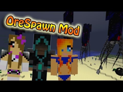 Видео: Обзор Мода Minecraft Самые Сумасшедшие Монстры! & Подружки! (OreSpawn Mod) №59