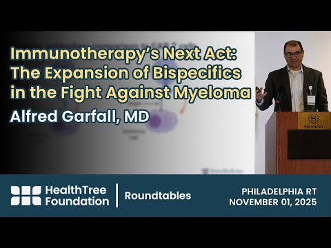 Видео: Расширение применения биспецифических препаратов при миеломе: что дальше? Альфред Гарфолл, доктор...