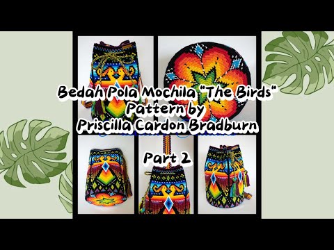 Видео: Рассечение узора Мочила из "Птиц", Присцилла Кардон Брэдберн, часть 2