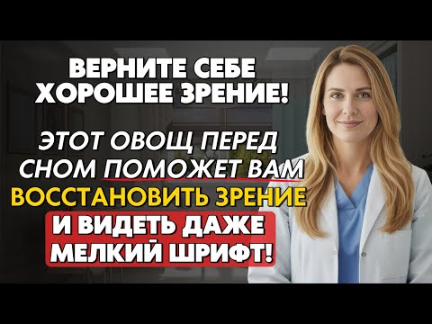 Видео: Пожилые люди: Ваше зрение падает? Ешьте ЭТОТ овощ перед сном, чтобы видеть чётко