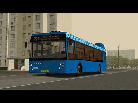 Видео: OMSI2, карта Moscow (Southwest, West, South) 2021, маршрут 721, автобус МАЗ 203.047 2022г
