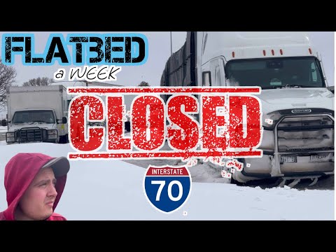 Видео: Неделя на Flatbed/ Закрытая трасса / Торнадо / В эпицентре снежного шторма / Движуха драйвера в США