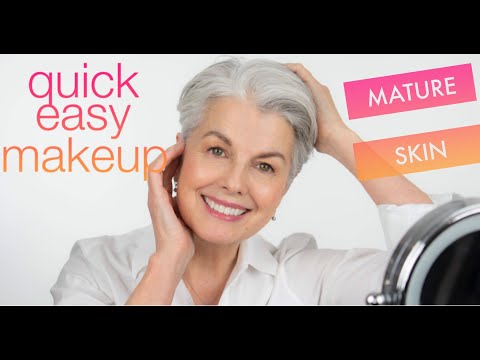 Видео: Простой урок макияжа для зрелой кожи от Керри-Лу — использование кремовой косметики
