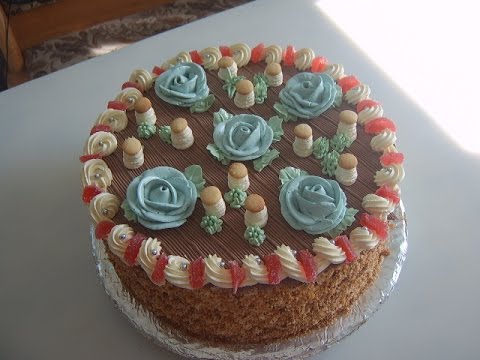 Видео: Кремовый торт СКАЗКА