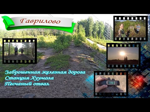 Видео: Гаврилово. Заброшенная разобранная железная дорога, станция Хуумола, отвал карьера и замер радиации
