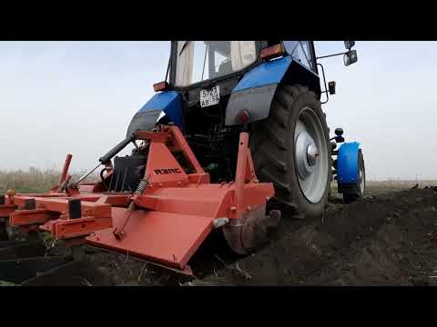 Видео: МТЗ. Вспашка фрезой огорода под картошку.