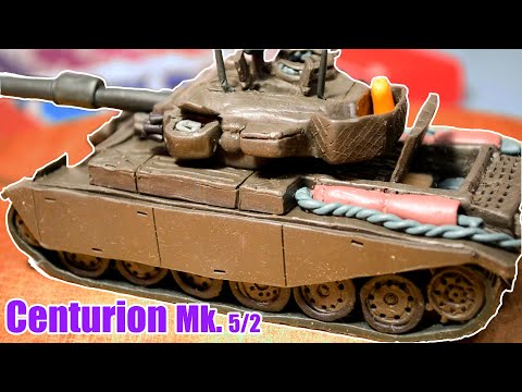 Видео: Танк Centurion Mk. 5/2  из Пластилина!
