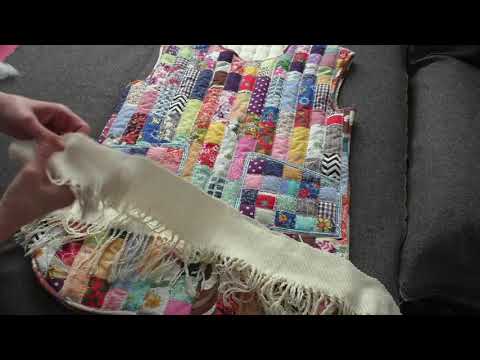 Видео: Стеганая безрукавка в лоскутной технике.