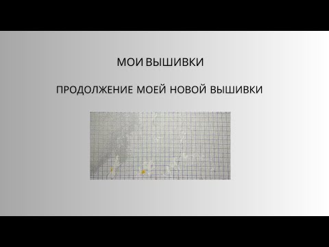 Видео: 19. Продолжение моей новой вышивки