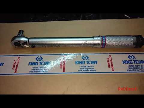 Видео: Ключ динамометрический King Tony 1/4" 5-25Nm 34223-1A , обзор .