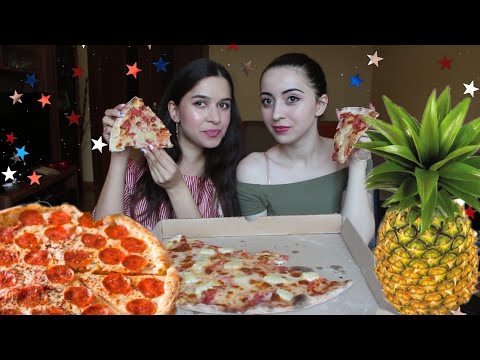 Видео: ПИЦЦА С АНАНАСОМ / MUKBANG /  не ASMR  #AykaEmilly Ask Fatima