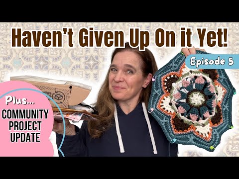 Видео: Прогресс вязания крючком одеяла «Персидская плитка»: Эпизод 5 | Представлены новые квадраты для о...