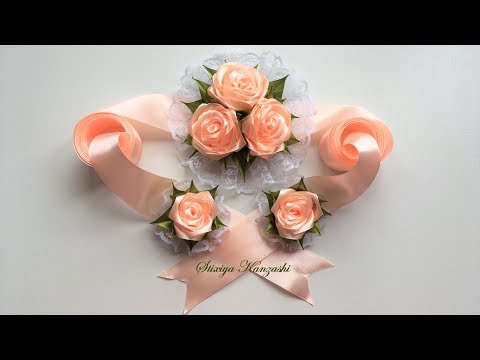 Видео: Бант с розами на выписку из роддома