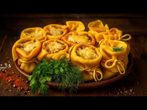 Видео: Тыквенные блинчики-мешочки 🎃 с сочной начинкой