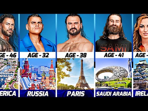 Видео: Возраст и место рождения рестлеров WWE в 2024 году