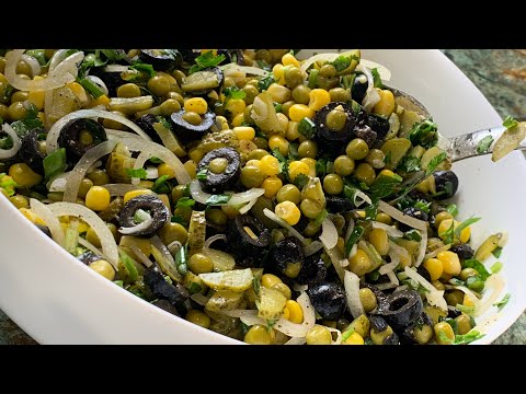 Видео: Быстрый закусочный салат без яиц и майонеза | Salad | Աղցան