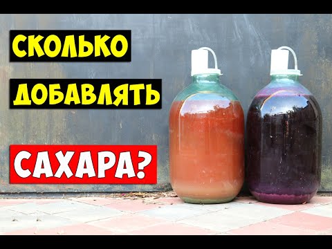 Видео: ВИНО! Сколько САХАРА добавлять в ВИНО?!