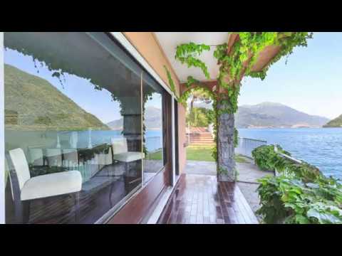 Видео: Вилла на первой линии на озере Комо в Бриенно