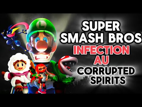 Видео: Объяснение истории AU Infection Horror SUPER SMASH BROS (Corrupted Spirits)