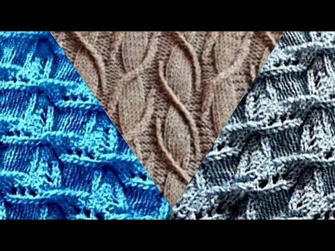 Видео: Схемы / узоры для вязания спицами #2.