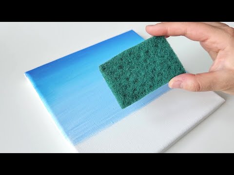 Видео: Самый простой способ рисовать снежную гору / Техника для рисования спрей