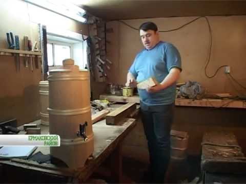 Видео: Деревянный самовар - хобби Ермаковского бондаря