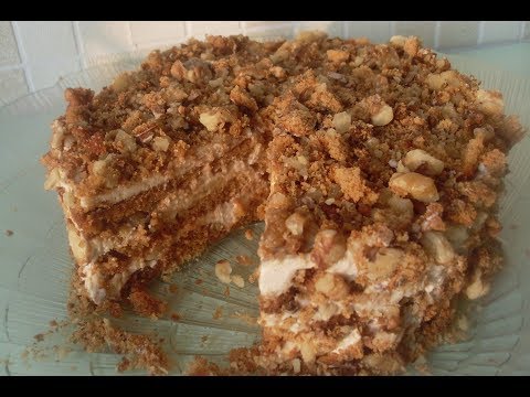 Видео: Торт из пряников очень нежный
