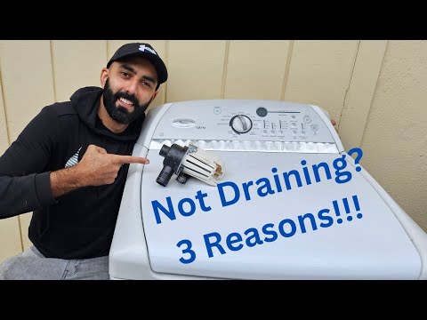 Видео: Три основные причины, по которым ваша стиральная машина Whirlpool Cabrio не сливает воду!