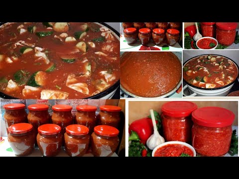 Видео: Таджикский (ЗВЕРАБОЙ) Заготовки на Зиму из Помидор🍅Tajik (ANIMAL) Preparations for the Winter f