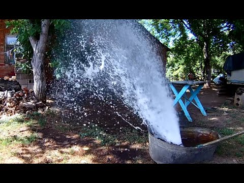 Видео: ЛОДОЧНЫЙ ВОДОМЁТ ИЗ ТУРБИНЫ И МОТОКОСЫ