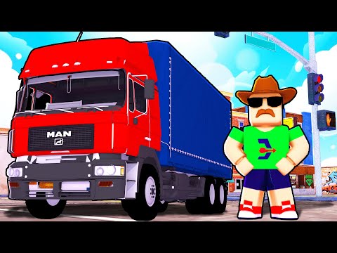 Видео: РАБОТАЮ ВОДИТЕЛЕМ ГРУЗОВИКА 1 ДЕНЬ В ROBLOX!! 🚛