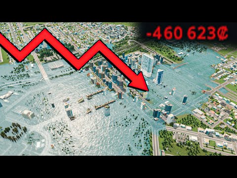 Видео: ОБРУШИТЬ ЭКОНОМИКУ за 1 ДЕЙСТВИЕ в Cities Skylines