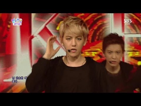 Видео: [EXO] [Волк и Красавица (Wolf)] @ Популярная песня Inkigayo 20130714