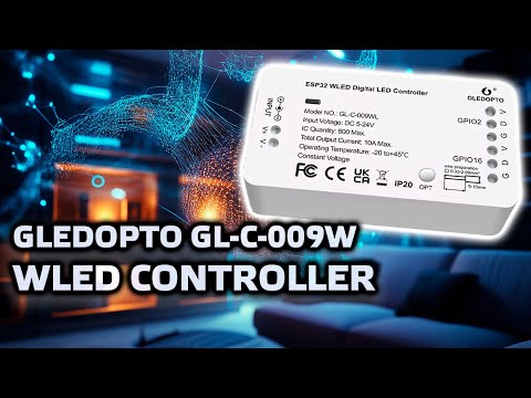 Видео: Gledopto GL-C-009WL - WLED контроллер на ESP32, для управления адресными лентами