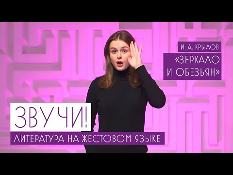 Видео: Звучи! Литература на жестовом языке. "Зеркало и обезьяна"