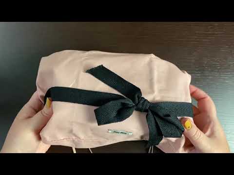 Видео: ASMR UNBOXING // АСМР РАСПАКОВКА СУМКА  👜 MIU MIU ОБНОВКА ШЁПОТ И ДРУГИЕ ТРИГГЕРЫ