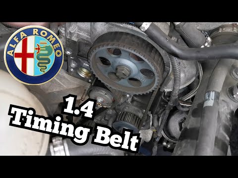 Видео: Alfa Romeo Giulietta, Mito 1.4 Turbo Натяжение ремня ГРМ. Фиат 500 Додж Дарт