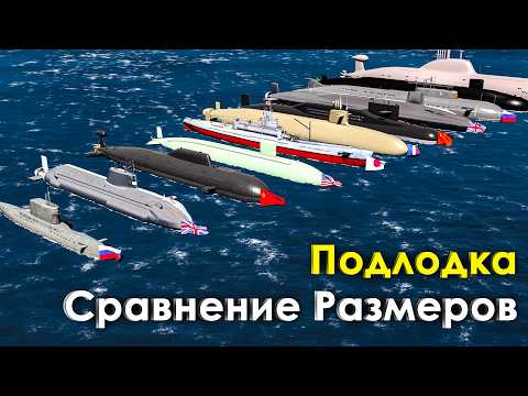 Видео: Сравнение размеров подлодок