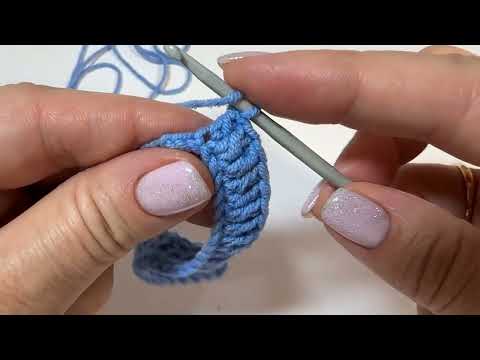 Видео: Легкое вязание крючком детского одеяла, шали или шарфа. Узор для одеяла, пледа.