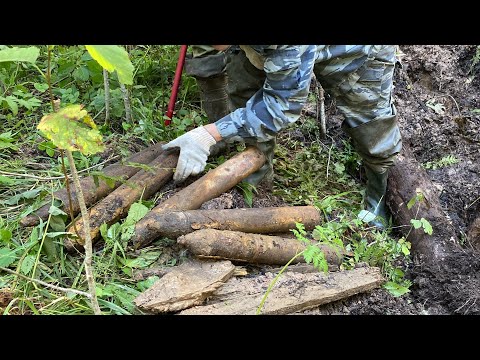 Видео: Магнитометр Гефест 4. Нашли ящики со снарядами.
