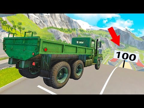 Видео: КТО ДАЛЬШЕ ПРЫГНЕТ ЧЕЛЛЕНДЖ! ЧАСТЬ 7 ПРЫЖКИ НА ГРУЗОВЫХ И ТЯЖЁЛЫХ МАШИНАХ В BeamNG.drive