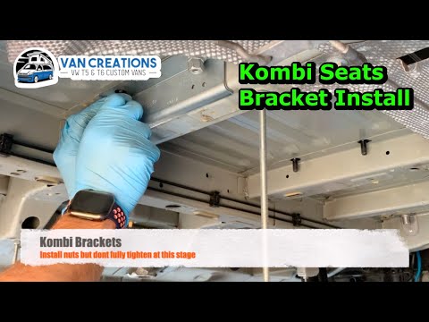 Видео: Установка кронштейнов сиденья VW Kombi в Volkswagen T6