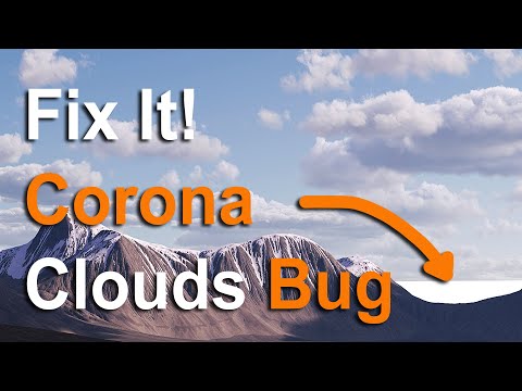 Видео: Fix It! Corona Clouds Bug! Исправь это! Ошибка Облаков Corona Render
