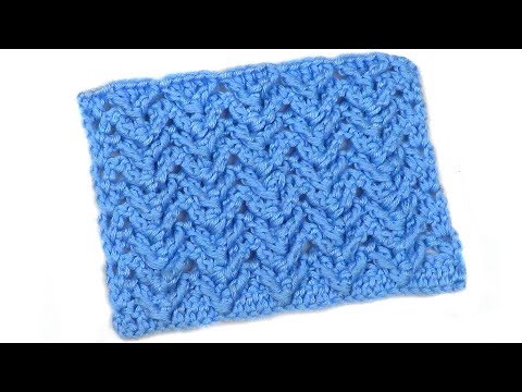 Видео: Рельефный зигзагообразный узор